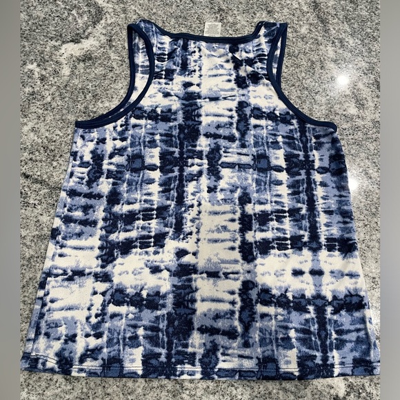 Lucky Brand | Blu/White | Tie Dye | Tank | Buttery Soft Fabric | Medium - Picture 4 of 9